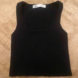 Zara Ribbed Crop Top